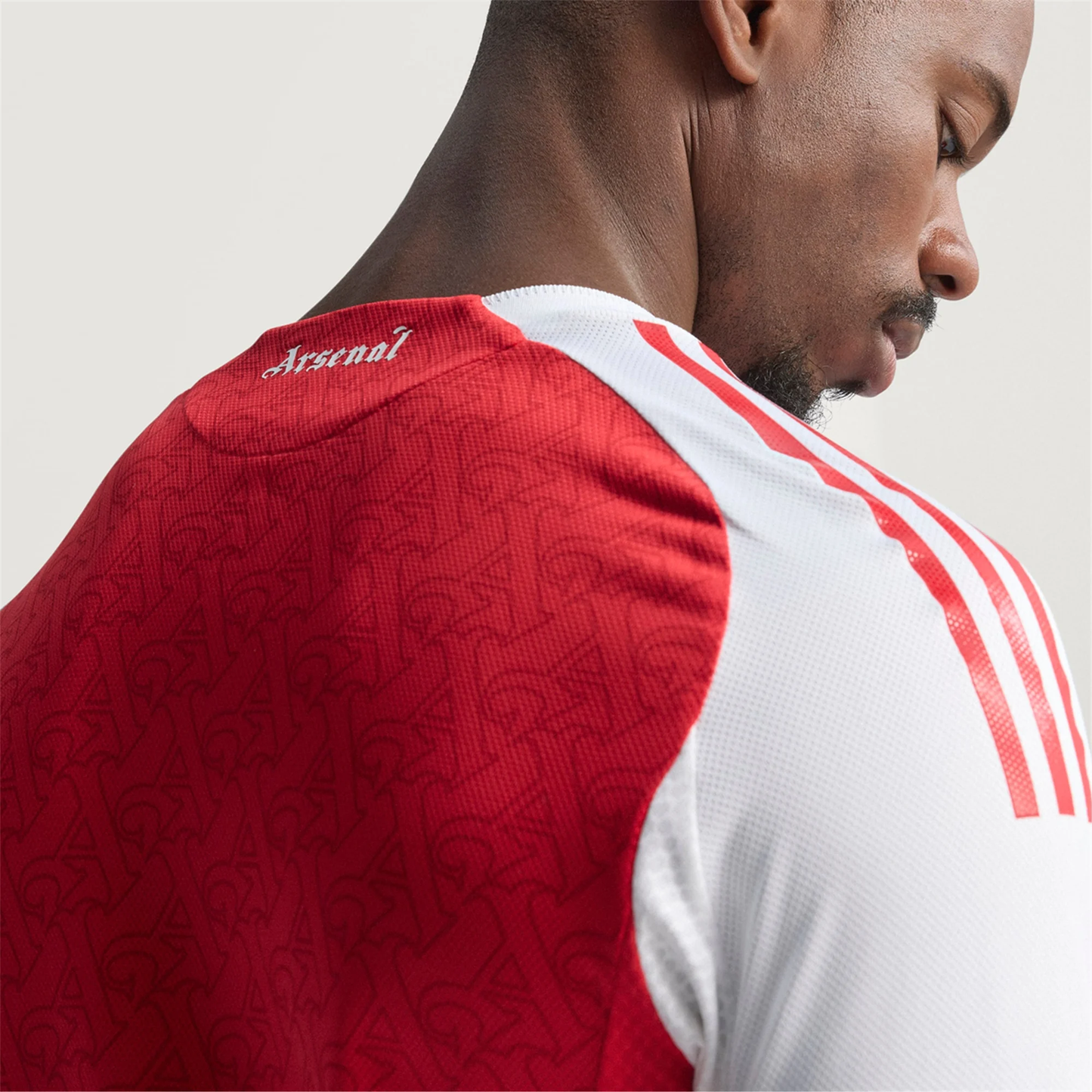 adidas Bukayo Gabriel Jesus Arsenal FC Authentic Home Jersey 25/26 w/ EPL Patch (Better Scarlet/White