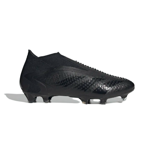 ADIDAS PREDATOR ACCURACY+ FIRM GROUND SOCCER CLEATS-Core Black / Core Black / Cloud White