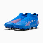 Puma Ultra 6 Match Laceless+ FG/AG JR- Ultra Blue/White/Glowing Red