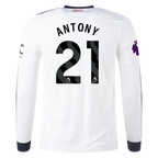 adidas Manchester United Antony Third Long Sleeve Jersey w/ EPL Patch 24/25 (Off White)