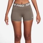 Nike Pro Women's Shorts 3" Training Shorts Nike Brown / White 2XS 