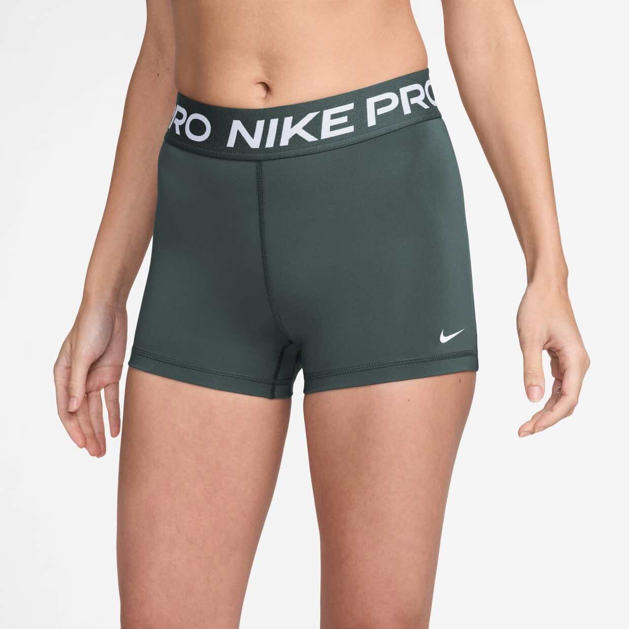 Nike Pro Women's Shorts 3" Training Shorts Nike Dark Green / White 2XS 