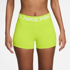 Nike Pro Women's Shorts 3" Compression Shorts Nike Yellow / White 2XS 