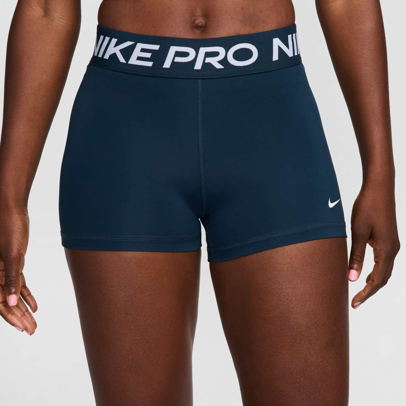 Nike Pro Women's Shorts 3" Training Shorts Nike Navy / White 2XS 