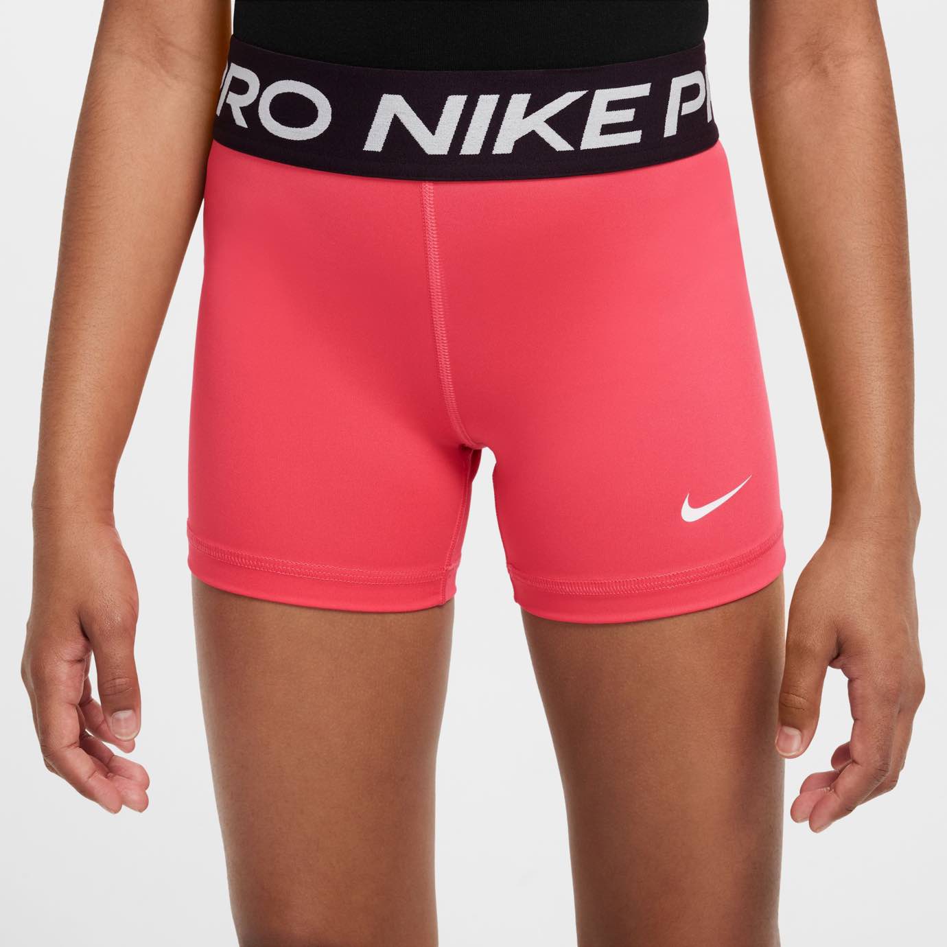 Nike Pro Older Girls Shorts 3" Training Shorts Nike Red YS 