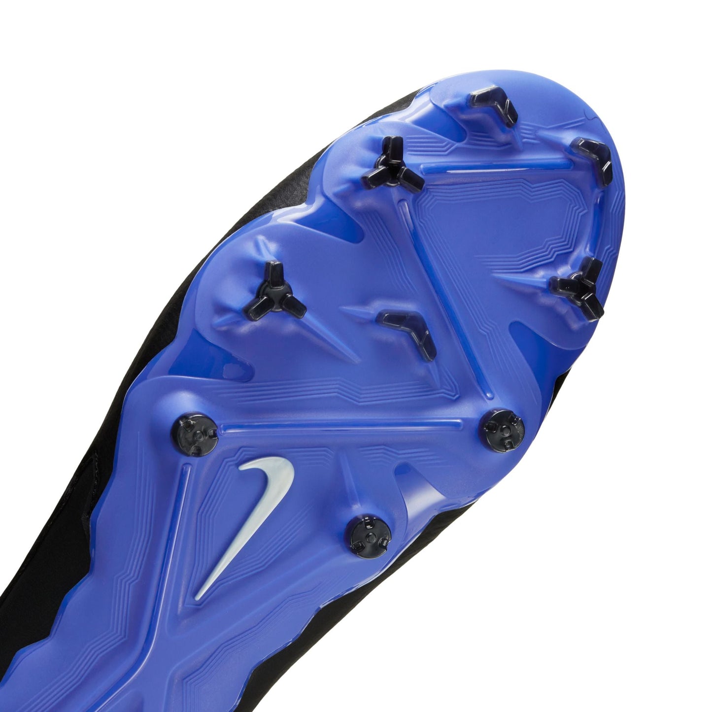 Nike Phantom GX Pro FG Firm Ground Soccer Cleats - Black/Chrome/Hyper Royal