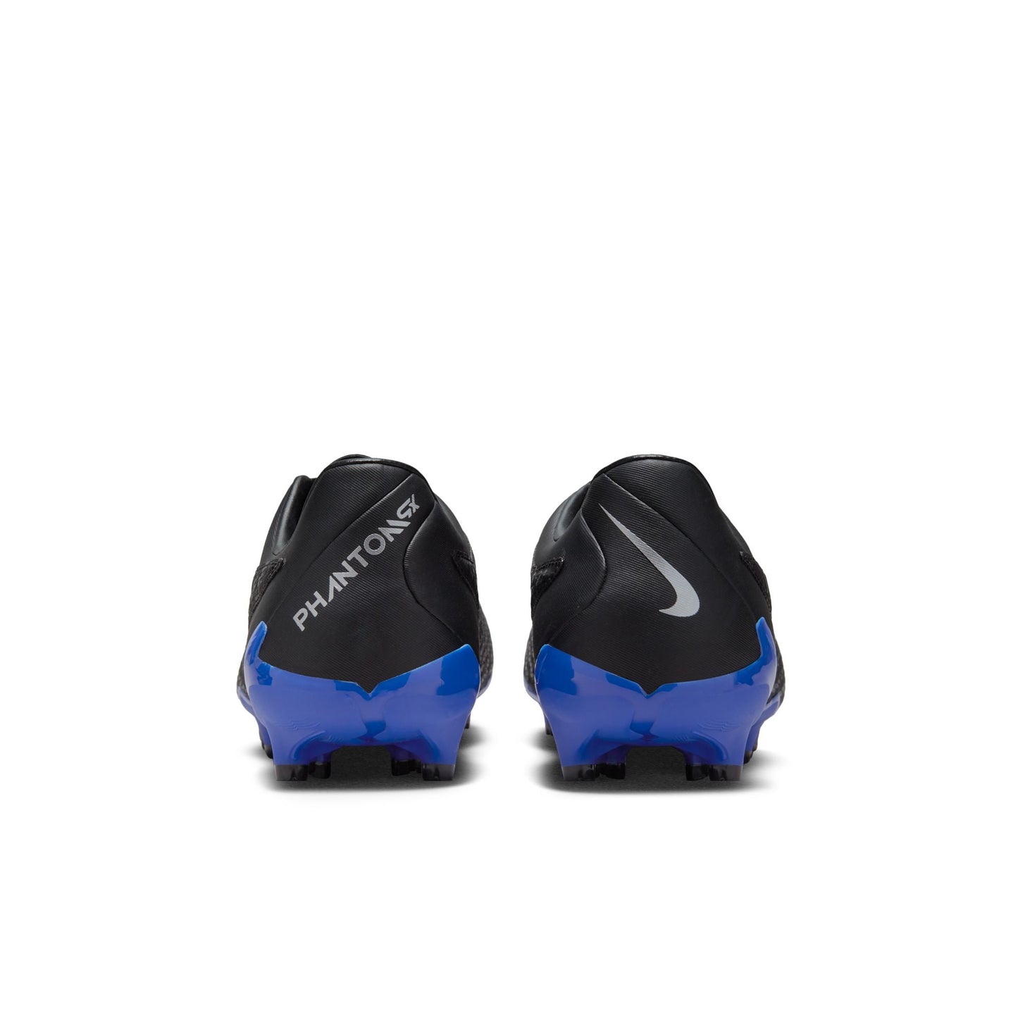 Nike Phantom GX Academy FG Firm Ground Soccer Cleats - Black/Chrome/Hyper Royal