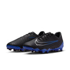 Nike Phantom GX Academy FG Firm Ground Soccer Cleats - Black/Chrome/Hyper Royal
