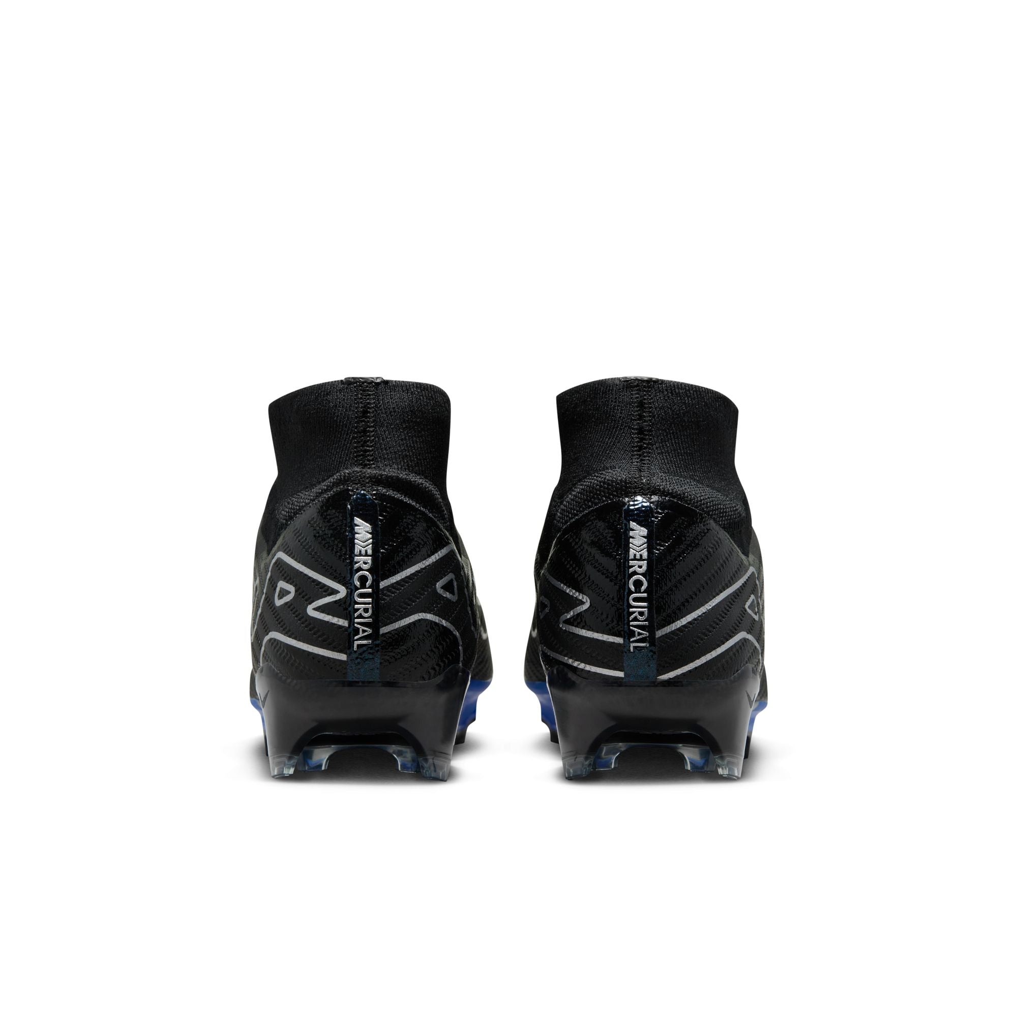 Nike Air Zoom Mercurial Superfly 9 Elite FG Firm Ground Soccer Cleat - Black/Chrome/HyperRoyal