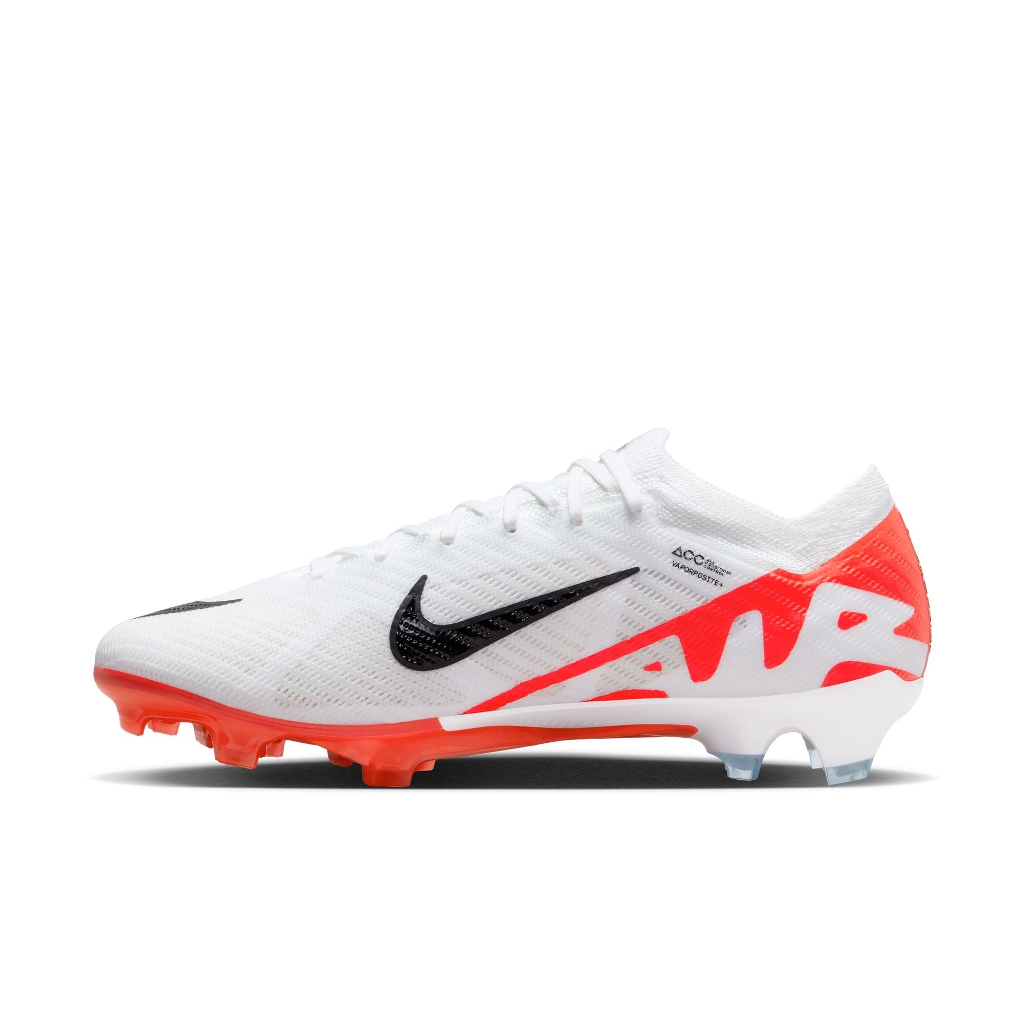 Nike Air Zoom Mercurial Vapor 15 Elite FG Firm Ground Soccer Cleat - Bright Crimson/Black/White