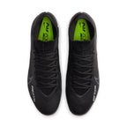 Nike Zoom Mercurial Superfly 9 Pro FG Firm Ground Soccer Cleats - Black/Summit White/Volt/Dark Smoke Grey
