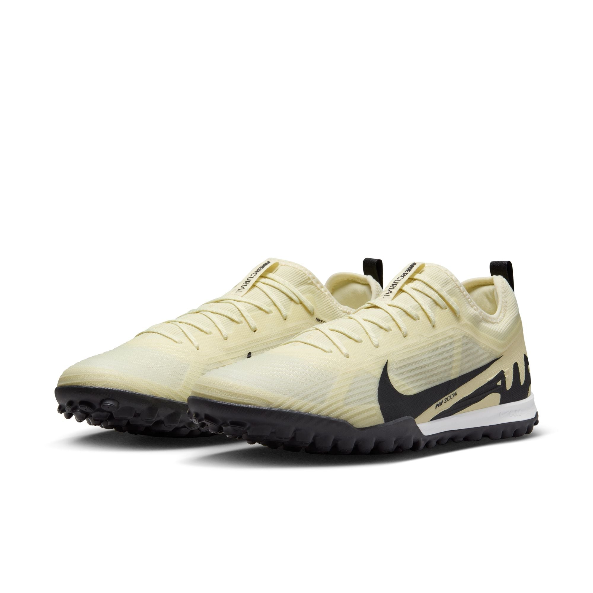 Nike Zoom Mercurial Vapor 15 Pro TF Turf Soccer Shoes - Lemonade/Black