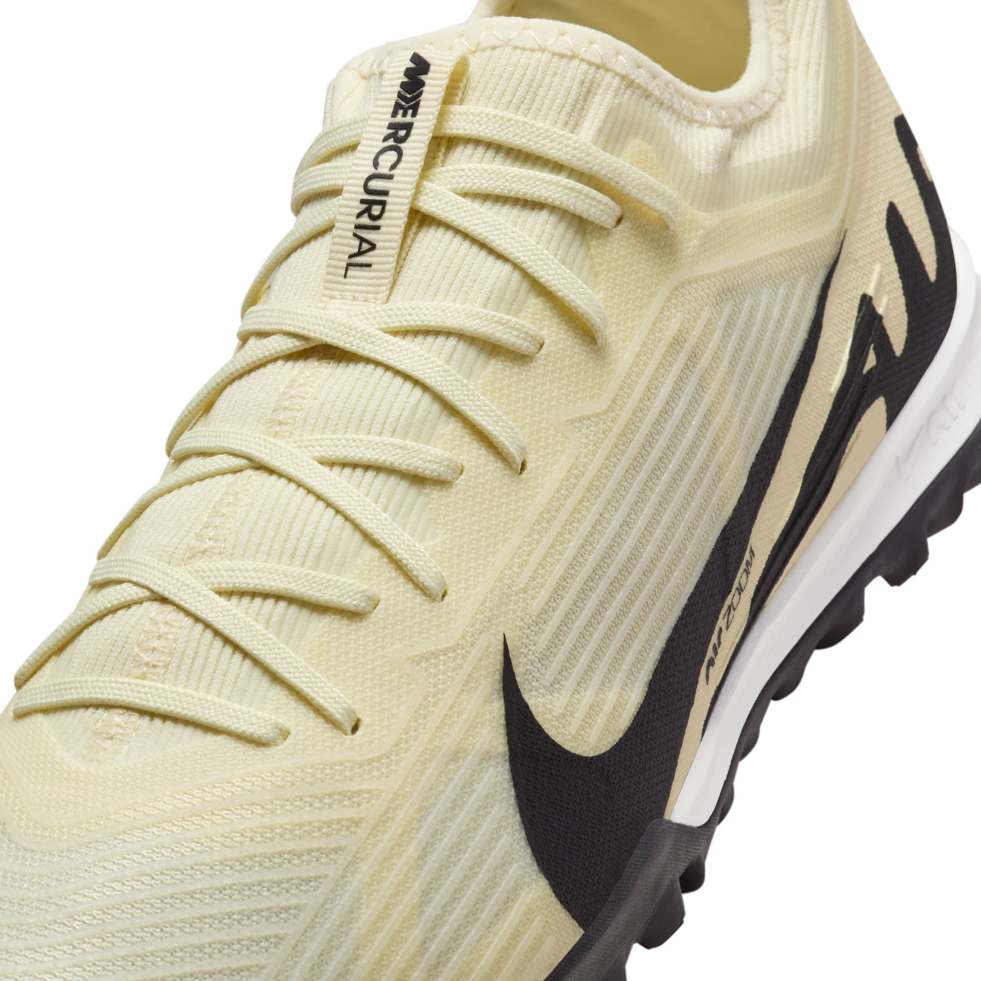 Nike Zoom Mercurial Vapor 15 Pro TF Turf Soccer Shoes - Lemonade/Black