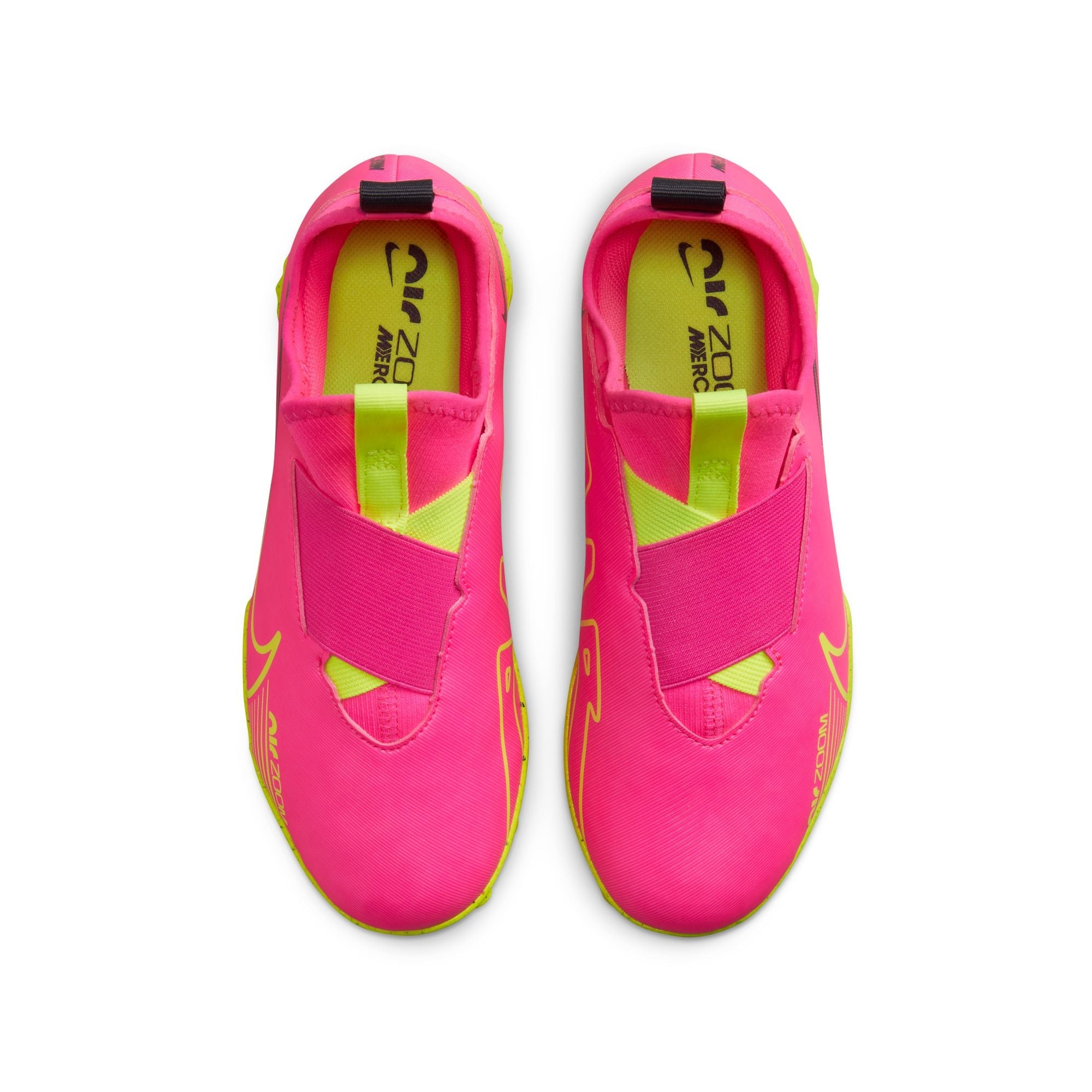 Nike Junior Zoom Mercurial Vapor 15 Academy TF Turf Soccer Shoes -PinkBlast/Volt