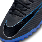 Nike Zoom Mercurial Vapor 15 Academy TF Turf Soccer Shoes - Black/Chrome/Hyper Royal