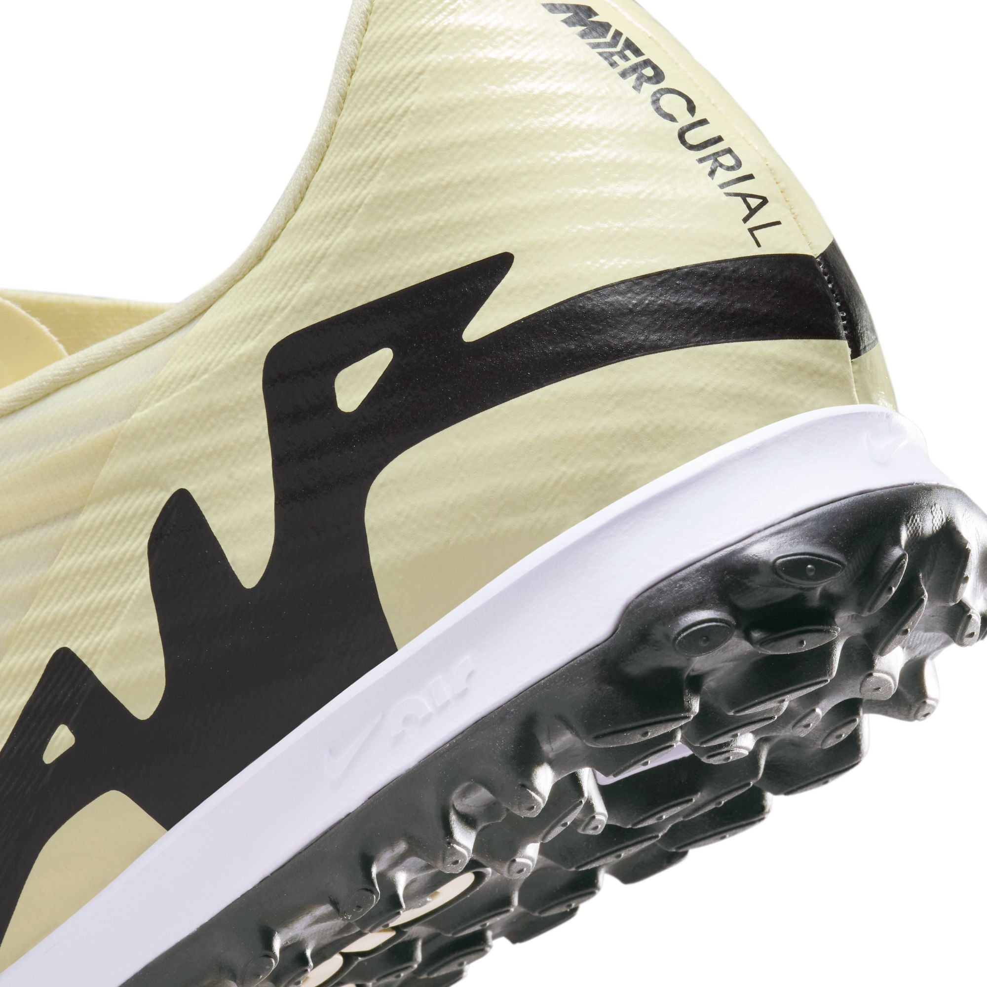 Nike Air Zoom Mercurial Vapor 15 Academy TF Turf Soccer Shoe - Lemonade/Black