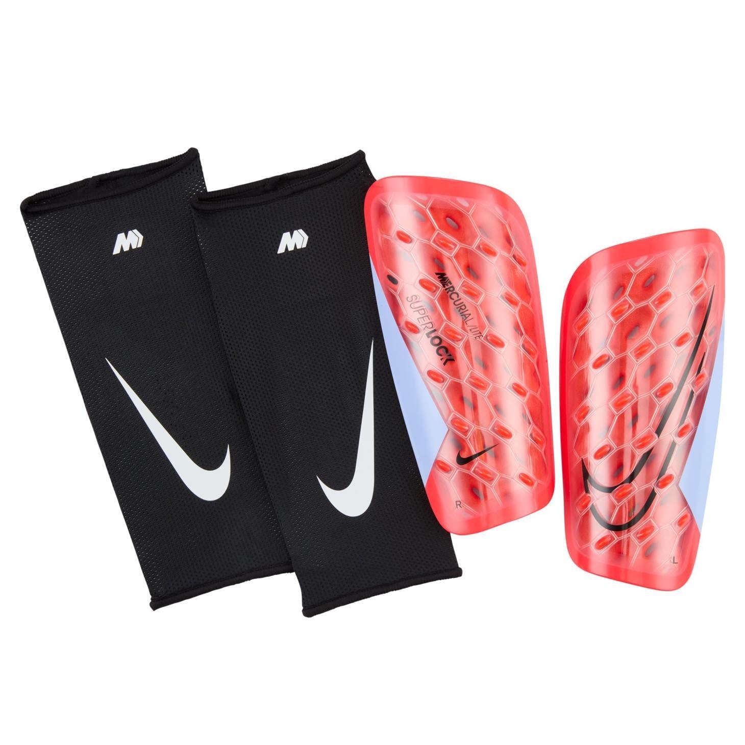 Nike Mercurial Lite SuperLock Shin Guards Nike Red XS 