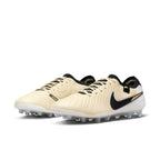 Nike Tiempo Legend 10 Elite AG Artificial Grass Soccer Cleat - Lemonade/Black/Metallic Gold