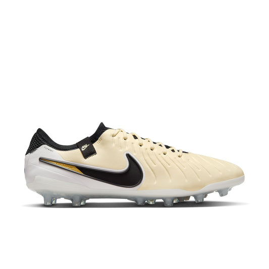 Nike Tiempo Legend 10 Elite AG Artificial Grass Soccer Cleat - Lemonade/Black/Metallic Gold