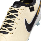 Nike Tiempo Legend 10 Elite AG Artificial Grass Soccer Cleat - Lemonade/Black/Metallic Gold