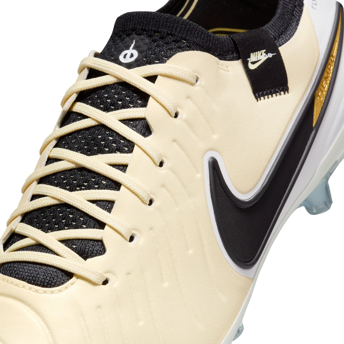 Nike Tiempo Legend 10 Elite AG Artificial Grass Soccer Cleat - Lemonade/Black/Metallic Gold