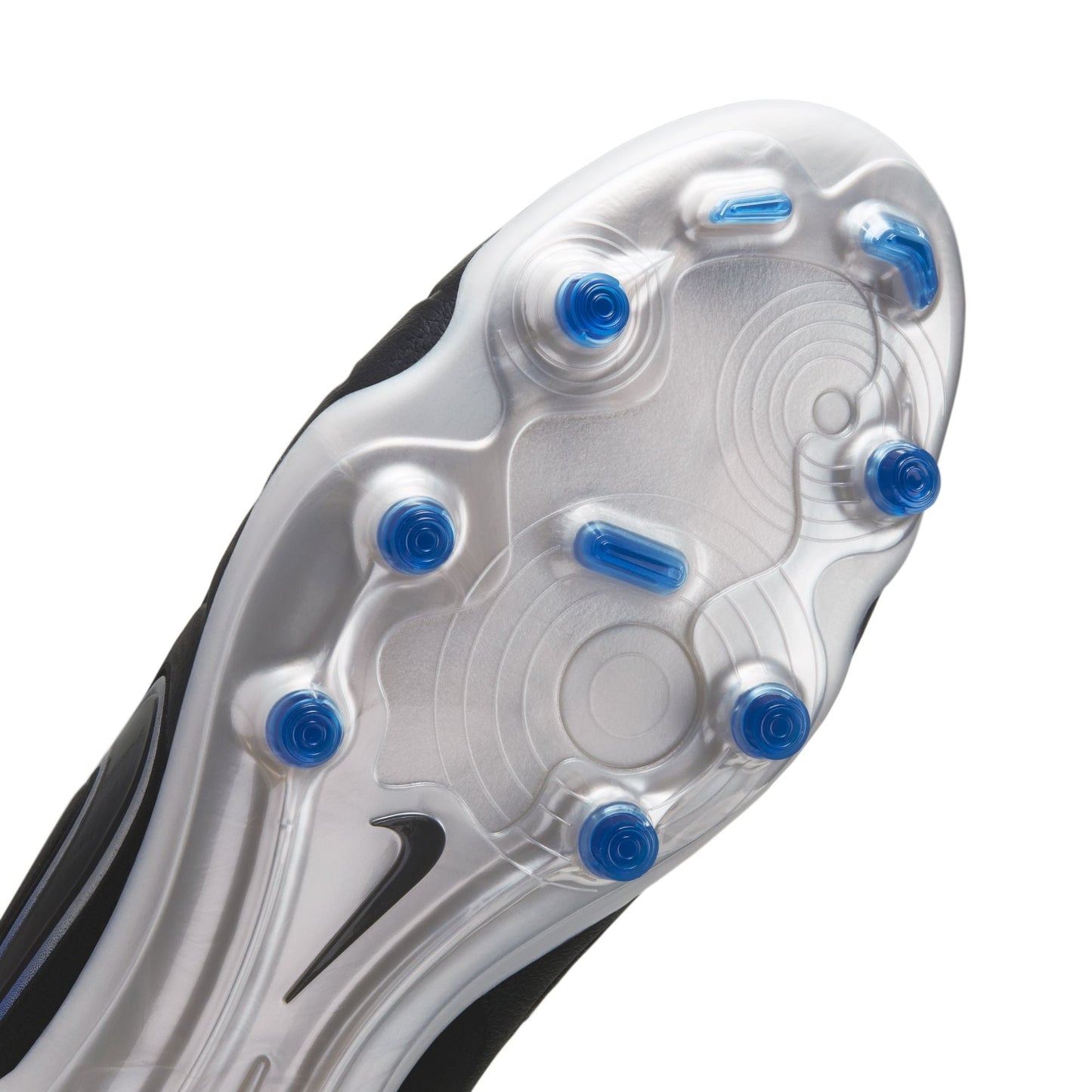 Nike Tiempo Legend 10 Pro FG Firm Ground Soccer Cleat - Black/Chrome/Hyper Royal