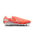 Nike Tiempo Legend 10 Pro FG Firm Ground Soccer Cleat - Hot Lava/ White
