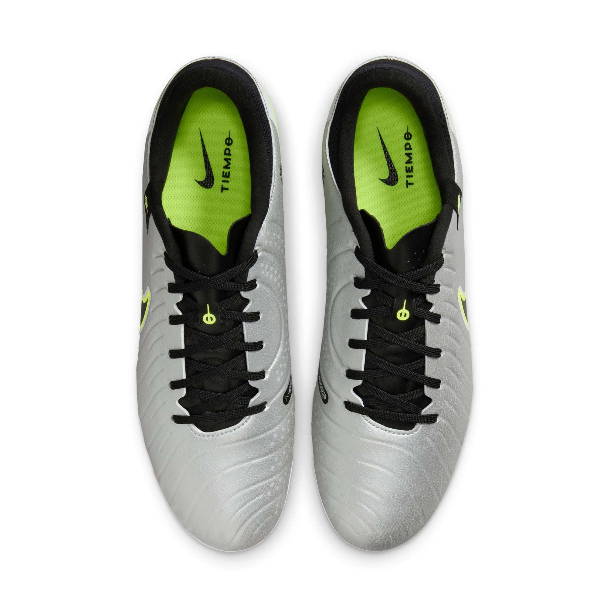 Nike Tiempo Legend 10 Academy FG Soccer Cleat -Metallic Silver/Black-Volt