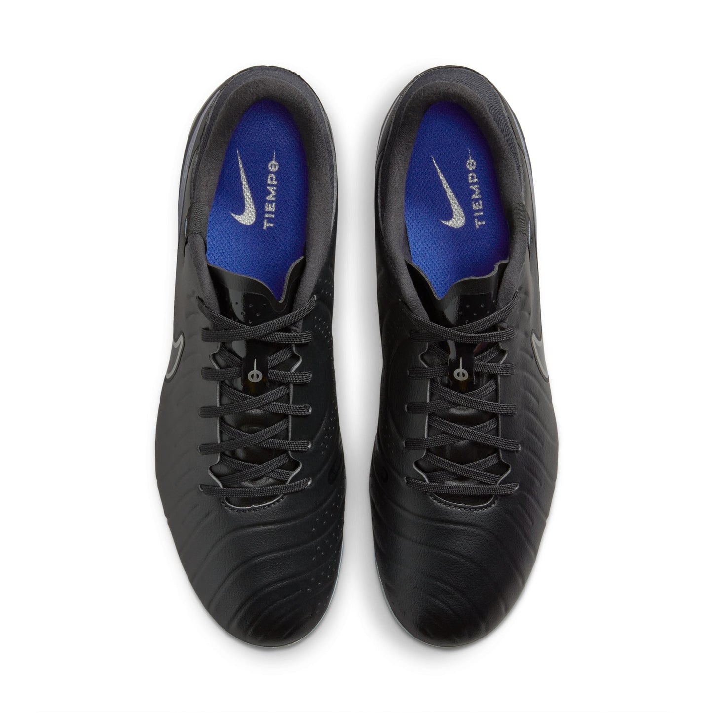 Nike Tiempo Legend 10 Academy FG/MG Soccer Cleat - Black/Chrome/Hyper Royal