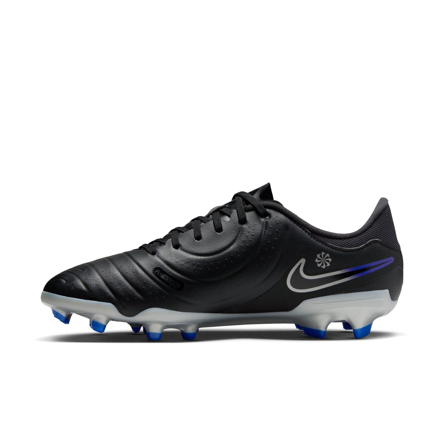 Nike Tiempo Legend 10 Academy FG/MG Soccer Cleat - Black/Chrome/Hyper Royal