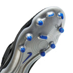 Nike Tiempo Legend 10 Academy FG/MG Soccer Cleat - Black/Chrome/Hyper Royal