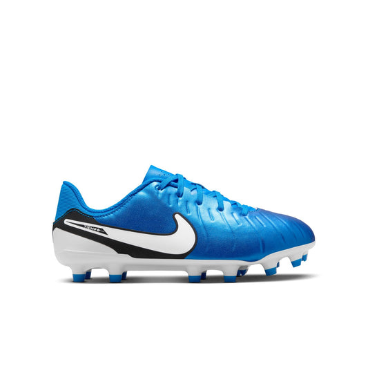 Nike Junior Tiempo Legend 10 Academy FG Firm Ground Soccer Cleat -Soar/White