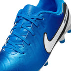 Nike Junior Tiempo Legend 10 Academy FG Firm Ground Soccer Cleat -Soar/White