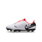 Nike Jr. Tiempo Legend 10 Club FG-WHITE/BLACK/BRIGHT CRIMSON