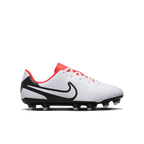 Nike Jr. Tiempo Legend 10 Club FG-WHITE/BLACK/BRIGHT CRIMSON