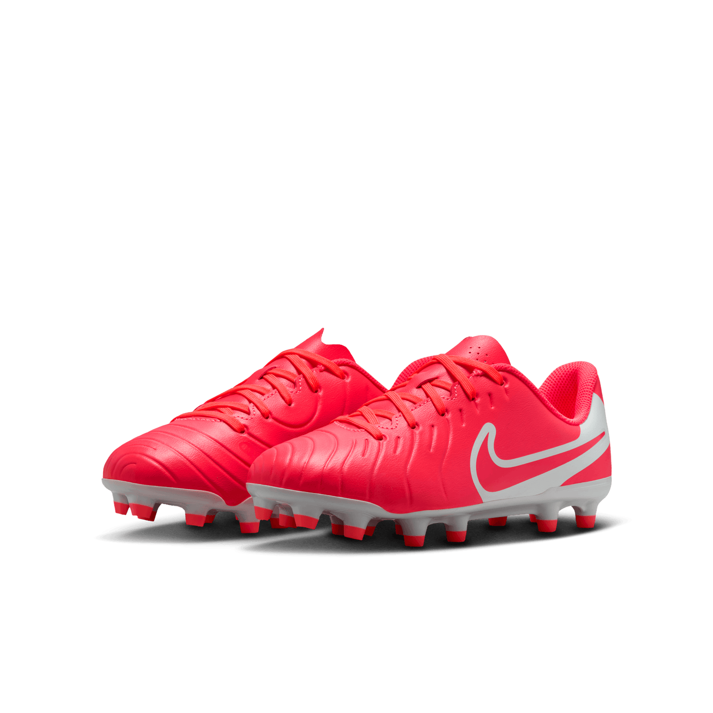Nike Jr. Tiempo Legend 10 Club FG-Hot Lava/White