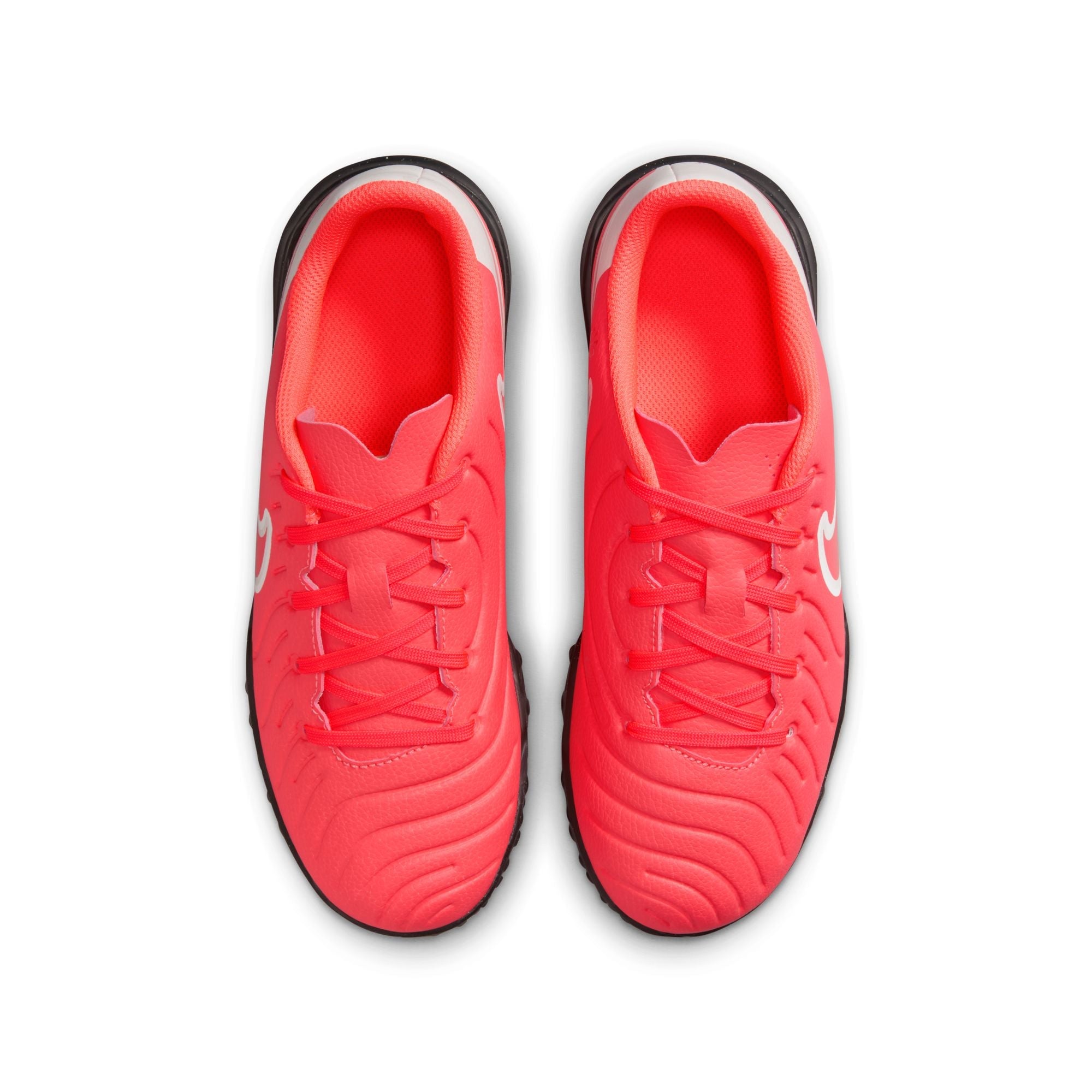 Nike Junior Tiempo Legend 10 Club TF Turf Soccer Cleat - Hot Lava/White