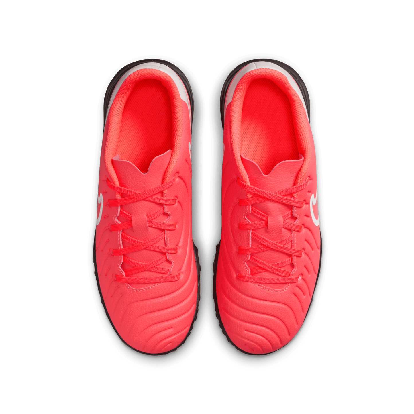Nike Jr. Tiempo Legend 10 Club Little/Big Kids' TF-Hot Lava/White