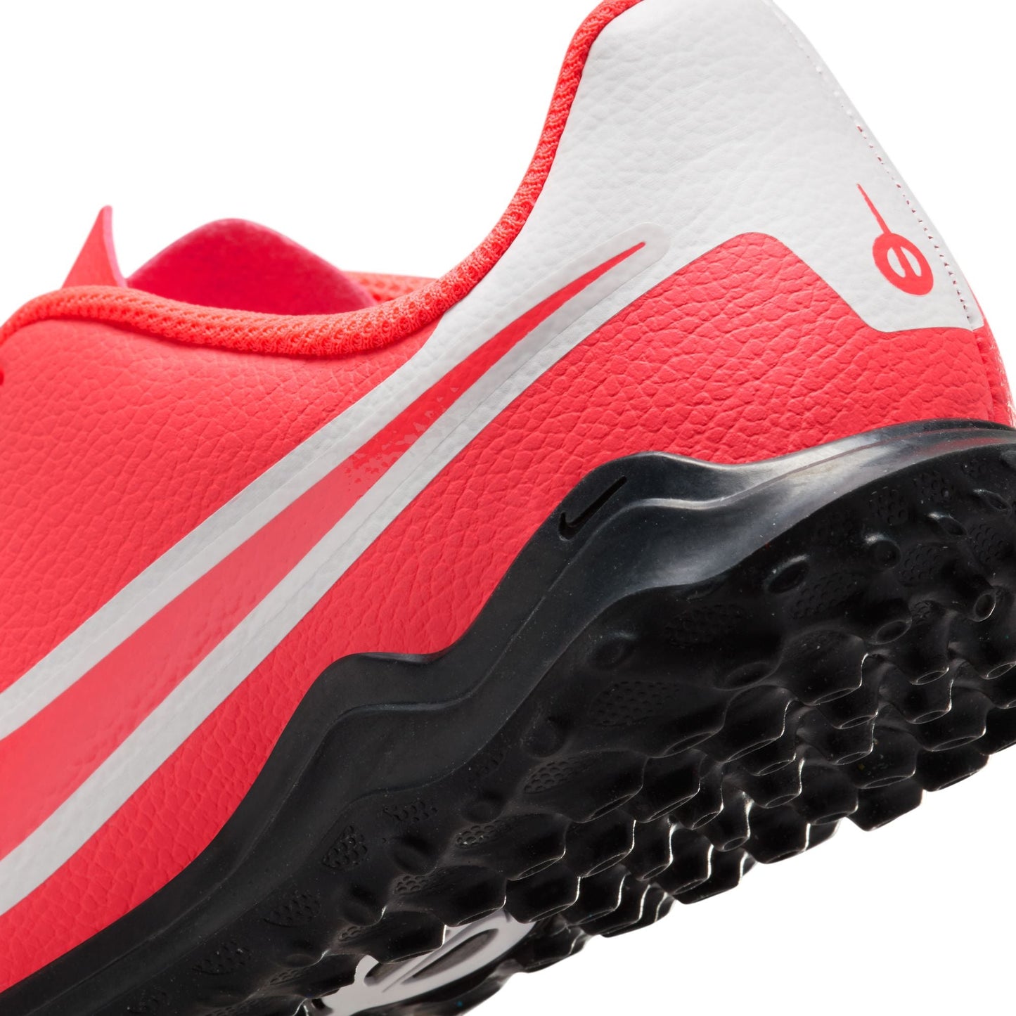 Nike Junior Tiempo Legend 10 Club TF Turf Soccer Cleat - Hot Lava/White