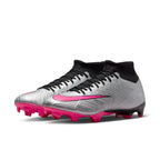 Nike Air Zoom Mercurial Superfly 9 Academy XXV FG/MG Soccer Cleat - MetallicSilver/HyperPink/Black/Volt