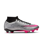Nike Air Zoom Mercurial Superfly 9 Academy XXV FG/MG Soccer Cleat - MetallicSilver/HyperPink/Black/Volt