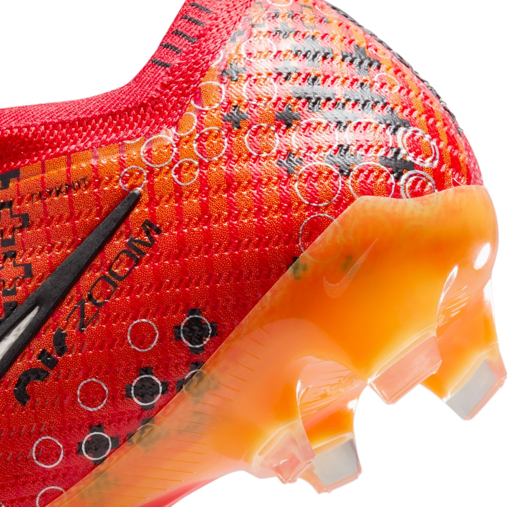 Nike Air Zoom Mercurial Vapor 15 Elite MDS FG Firm Ground Soccer Cleat - Light Crimson/Bright Mandarin/Black/Pale Ivory
