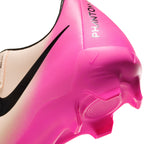 Nike Phantom GX 2 Academy FG Firm Ground Soccer Cleats- Crimson Tint/Black/Pink Blast