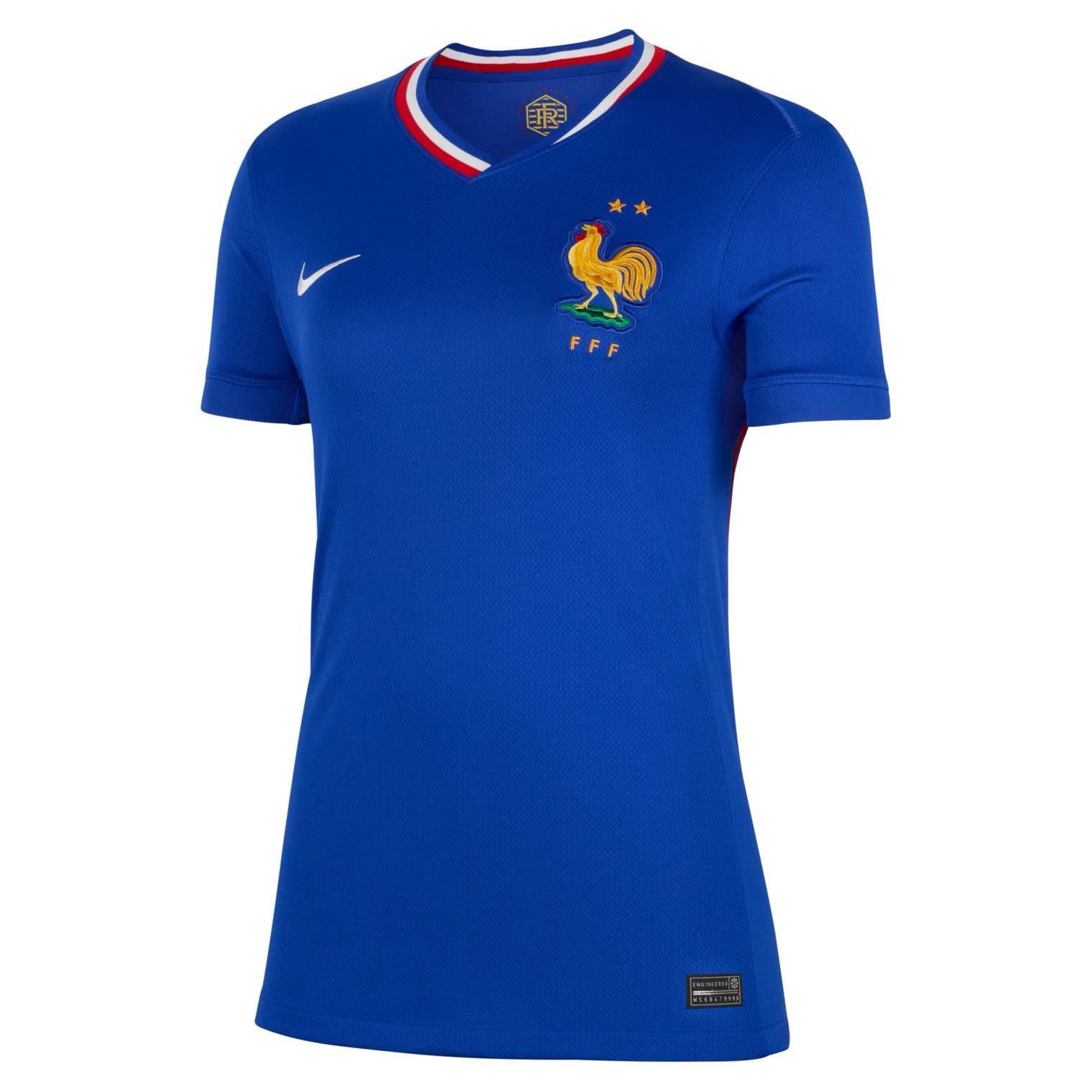 France FFF 2024/25 Stadium Home Licensed Jerseys Nike Blue S 
