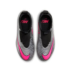 Nike Jr. Zoom Mercurial Superfly 9 Academy FG/MG - Metallic Silver/Black/Volt/Hyper Pink