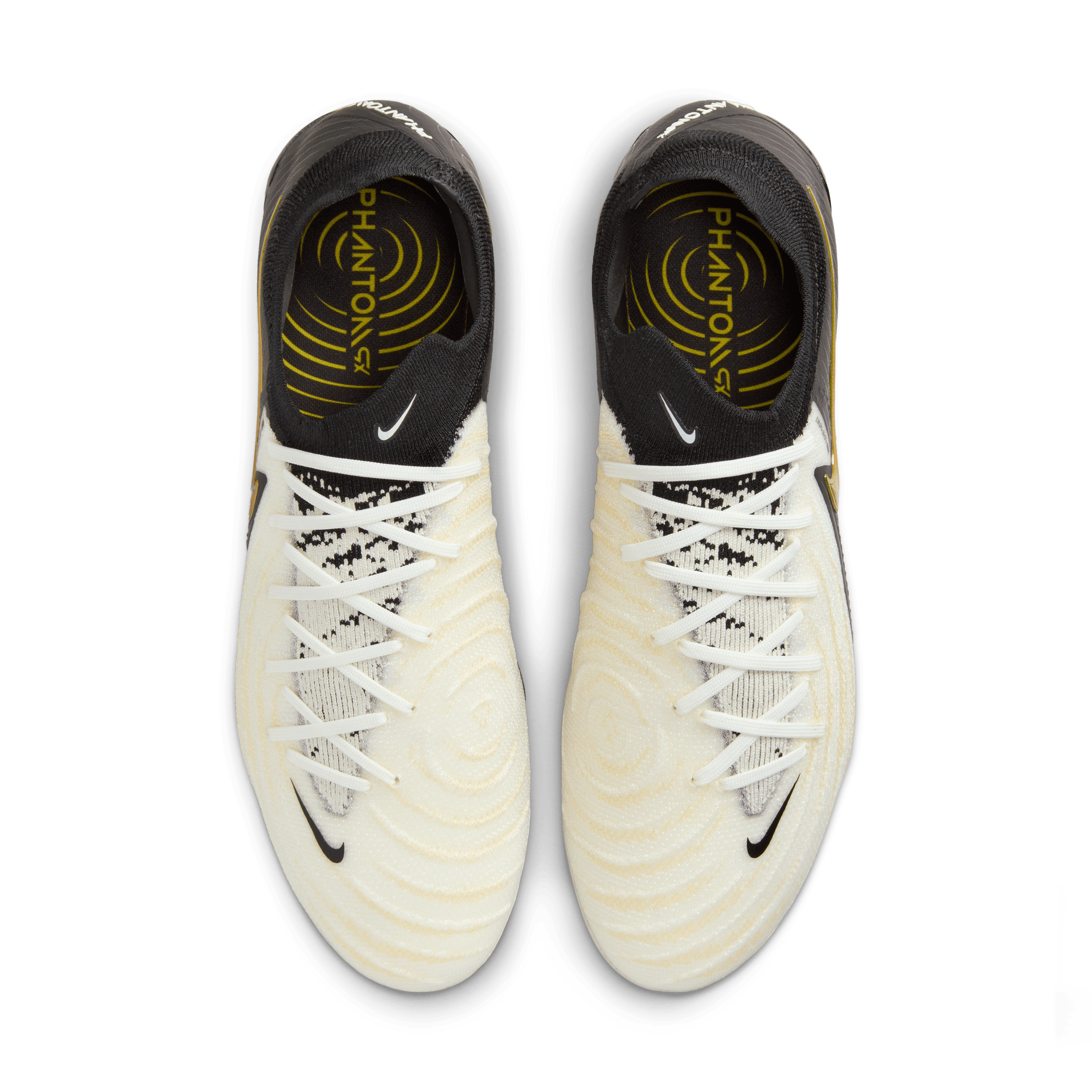 Nike Phantom GX 2 Elite FG-White/Black/Mtlc Gold Coin