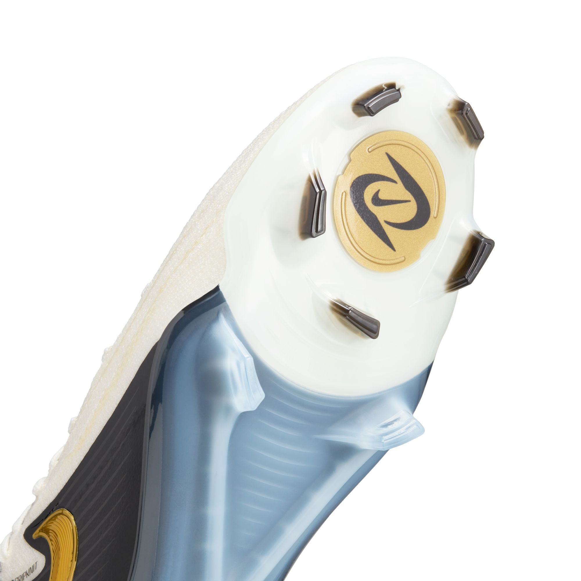 Nike Phantom GX 2 Elite FG Firm Ground Soccer Cleat - White/Black/Metallic Gold