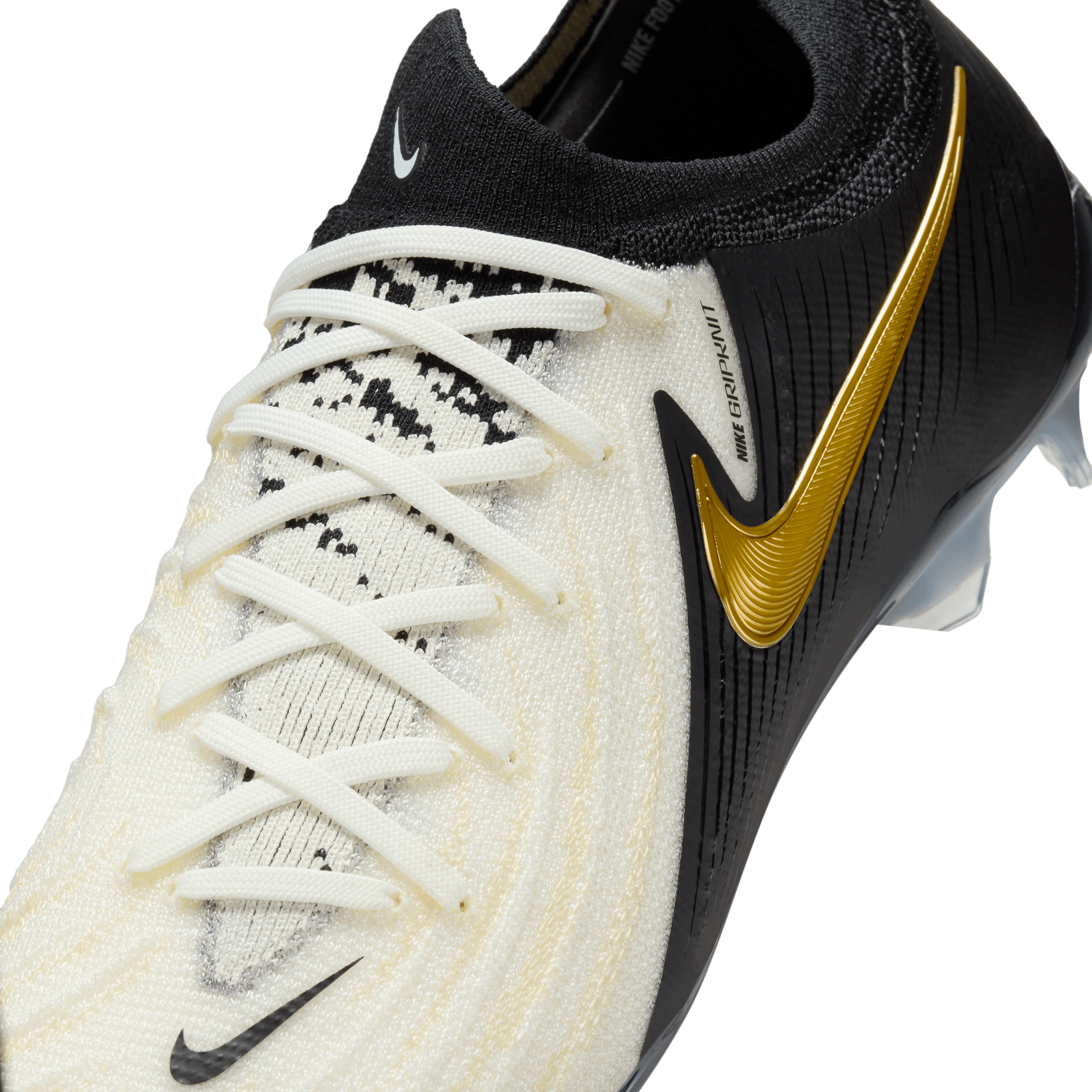 Nike Phantom GX 2 Elite FG-White/Black/Mtlc Gold Coin