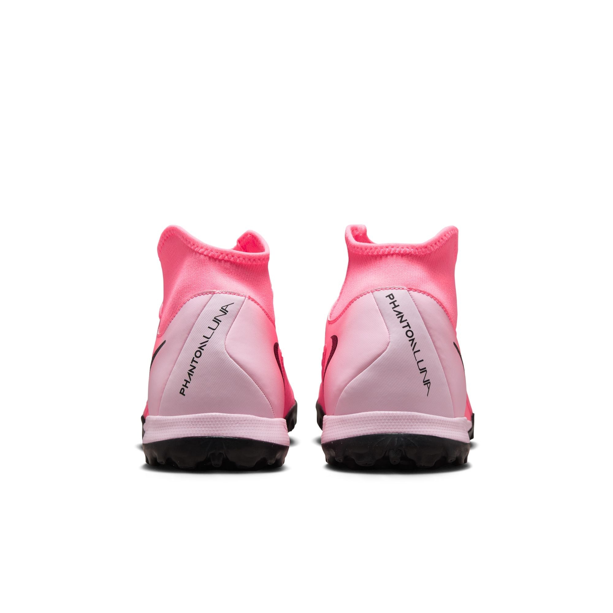 Nike Phantom Luna 2 Academy TF Turf Soccer Cleats- Pink Foam/ Black