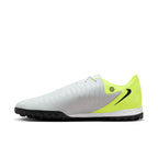 Nike Phantom GX 2 Academy TF Turf Soccer Cleats -  Metallic Silver/Black-Volt
